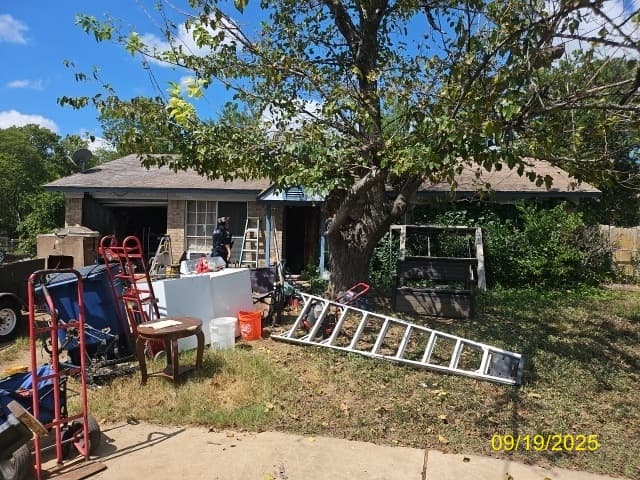 Debris Removal before - Cleanup