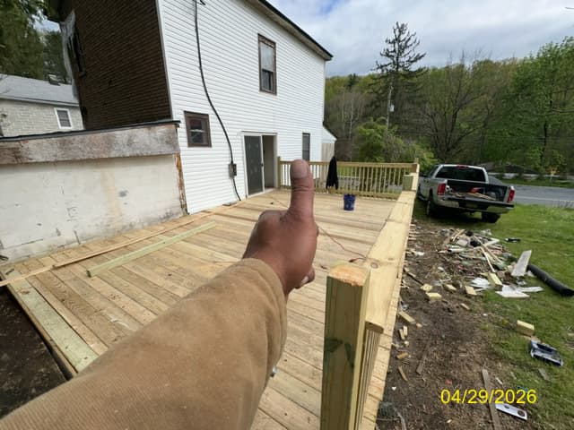 Completed siding replacement project